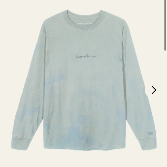 NWTBShawn Mendes Wonder Script Long Sleeve Tee - Picture 1 of 5